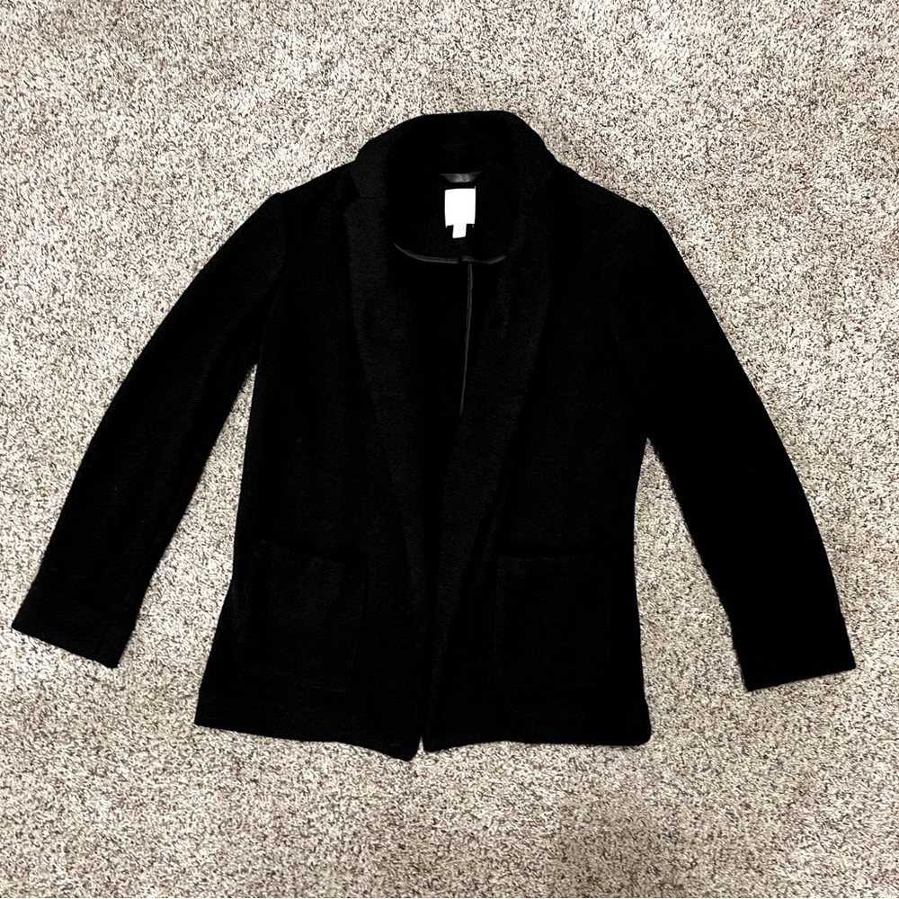 Blazer with a comfy sweater feel